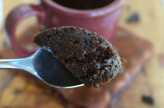 Recipe for a 3 Minute Mug Brownie, it doesn't get any easier than this! Warm and delicious...It hits the spot!