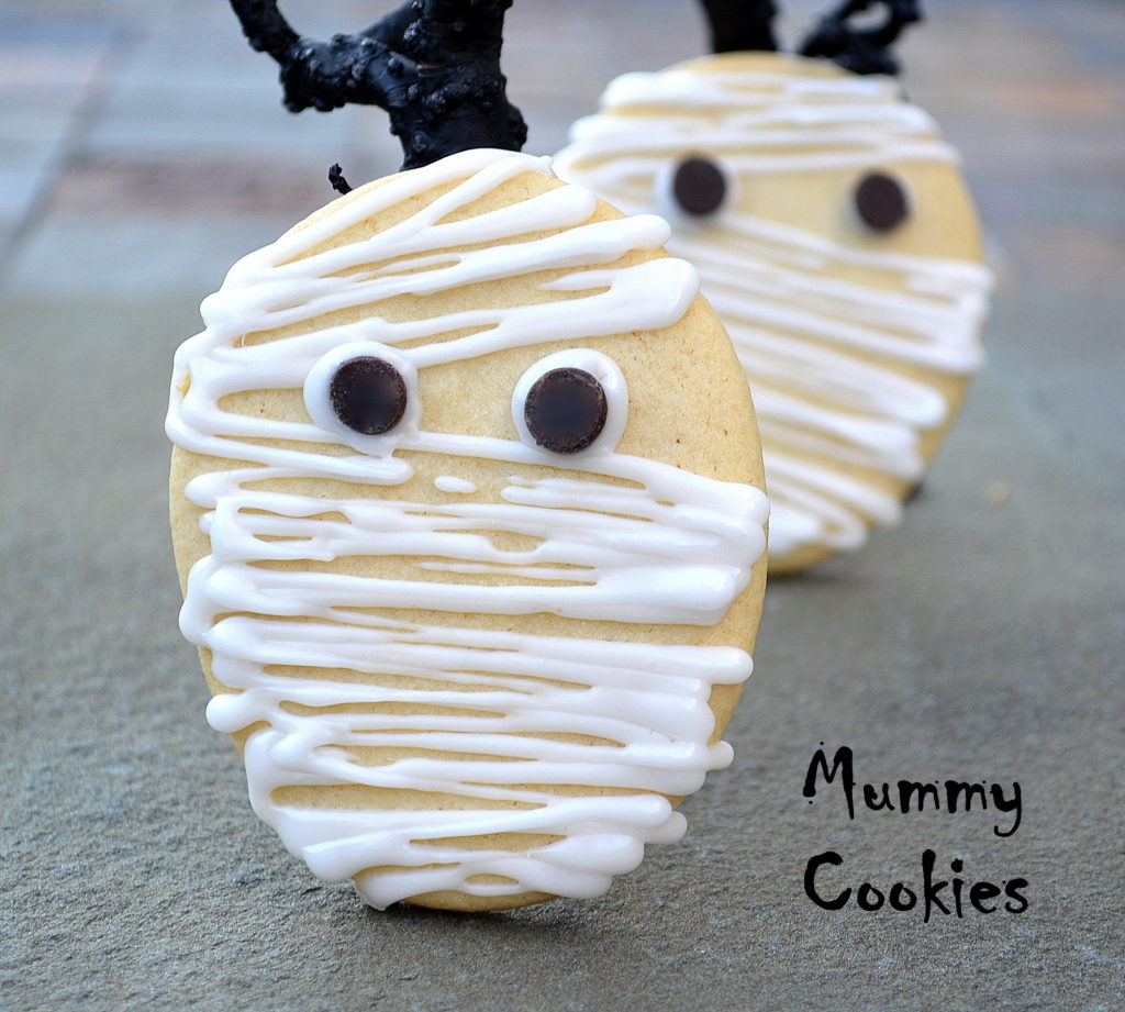 Halloween Recipe Mummy Sugar Cookies