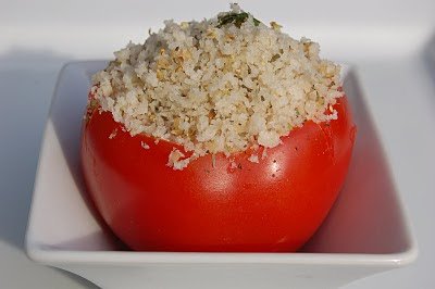 Baked Goat Cheese Stuffed Tomatoes