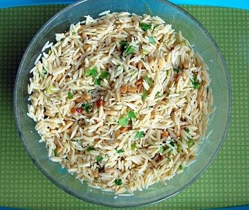 Orzo with Roasted Pine Nuts