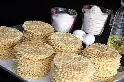 The BEST Pizzelle Recipe. Ingredients to make Pizzelle cookies