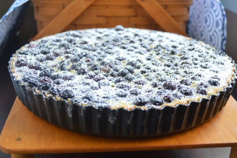 Blueberry Lemon Shortbread Tart