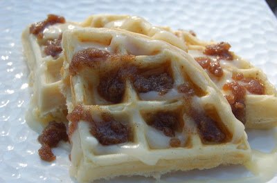 Cinnamon Roll Waffles