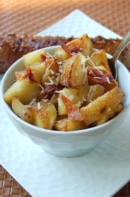 Roasted Potatoes with Bacon & Parmesan