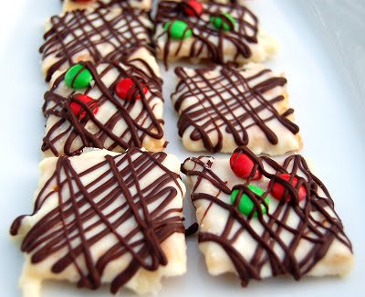 White & Dark Chocolate Toffee Cookies