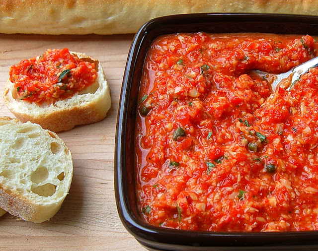 10 Minute Roasted Red Pepper & Artichoke Dip