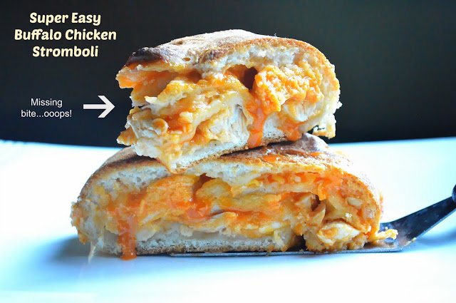 Quick & Easy Buffalo Chicken Stromboli