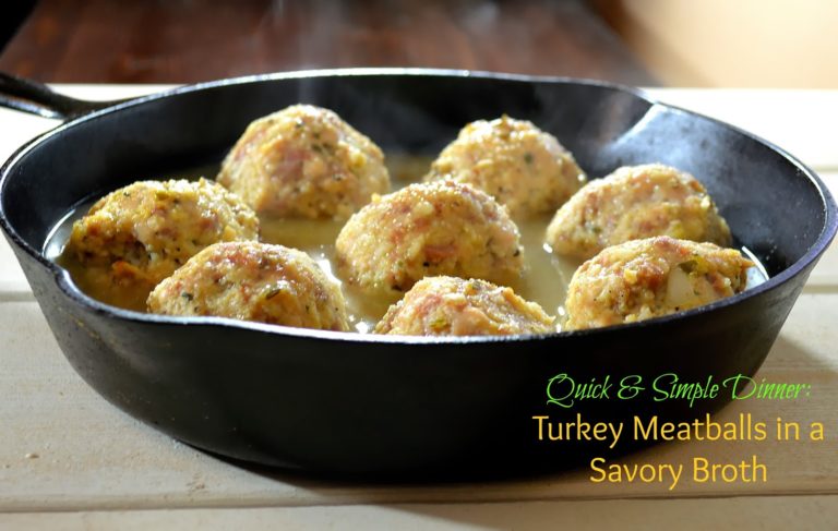 Turkey Meatballs in a Savory Broth