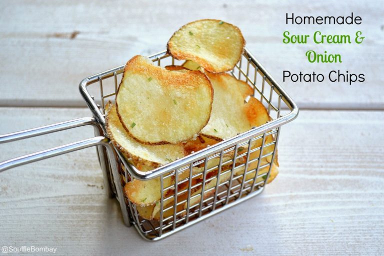 Homemade Sour Cream & Onion Potato Chips