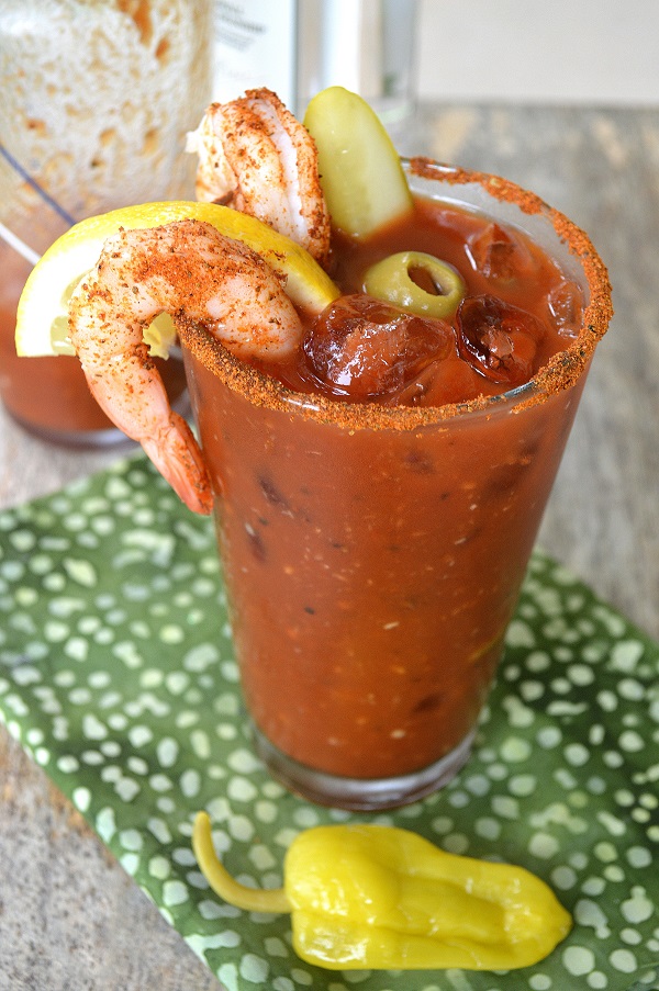 Bloody Mary Recipe Glass