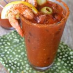 Spicy Bloody Mary Turn your Bloody Mary into a meal with the addition of shrimp, pickles, pepperoncini & more...It's the Ultimate Bloody Mary Yum