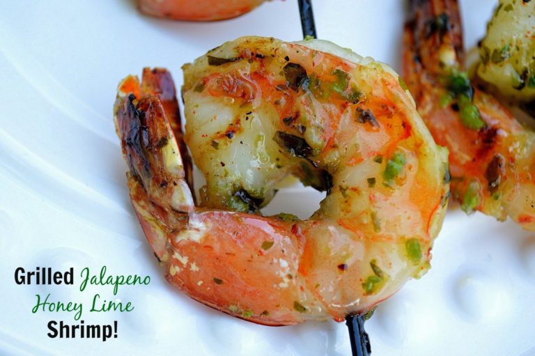 Grilled Jalapeno Honey Lime Shrimp
