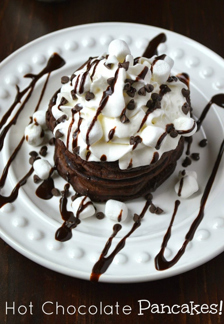 Hot Chocolate Pancakes