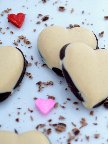 4 Ingredient Chocolate and Peanut Butter Valentine's Day Hearts