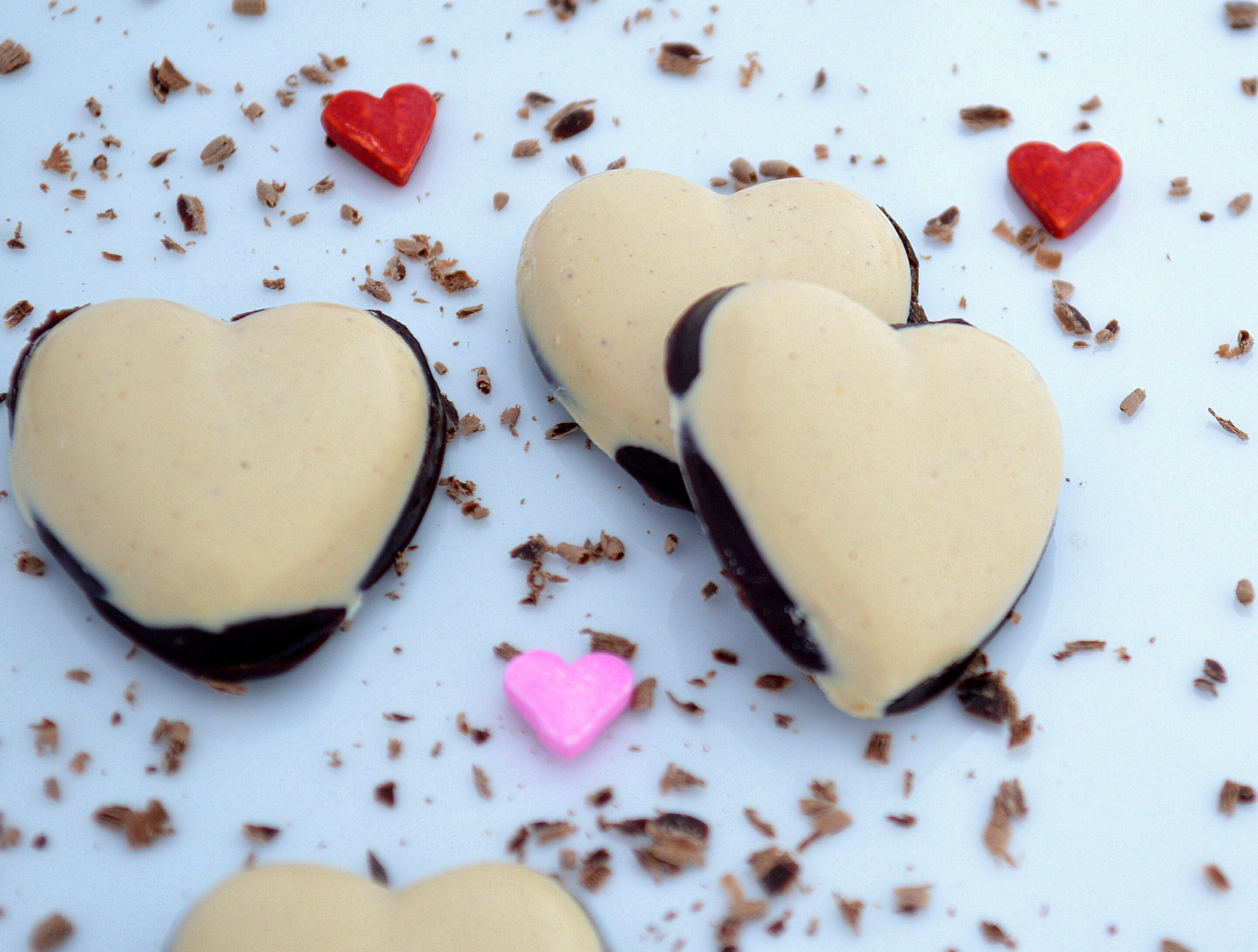 4 Ingredient Chocolate and Peanut Butter Valentine's Day Hearts