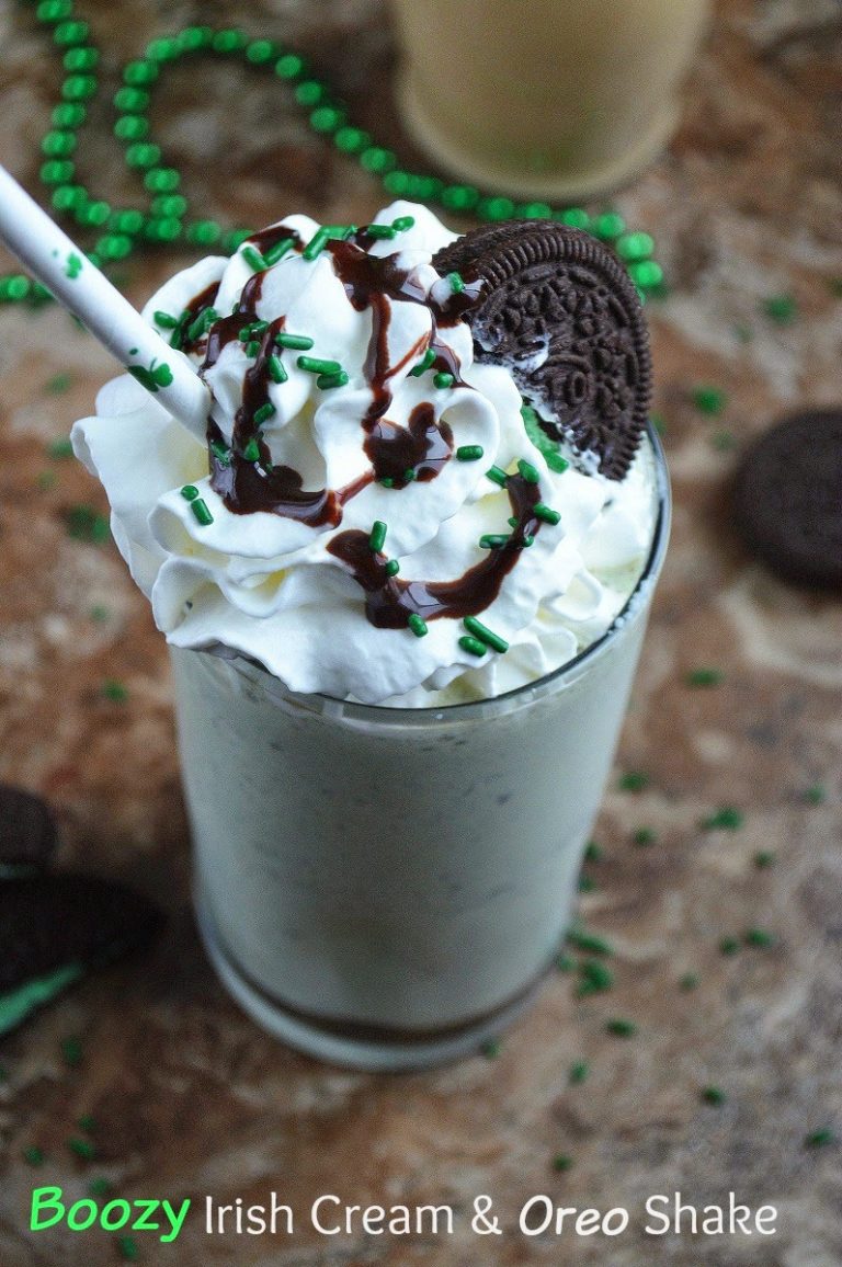 Boozy Irish Cream & Oreo Shake