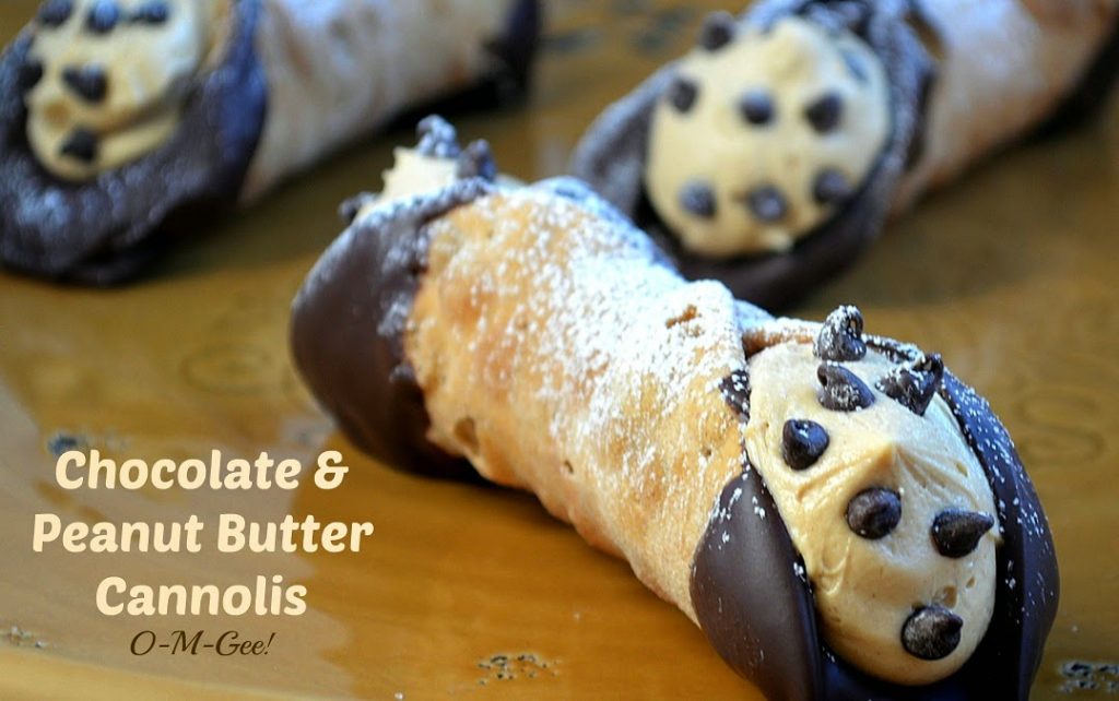 Chocolate and Peanut Butter Cannoli