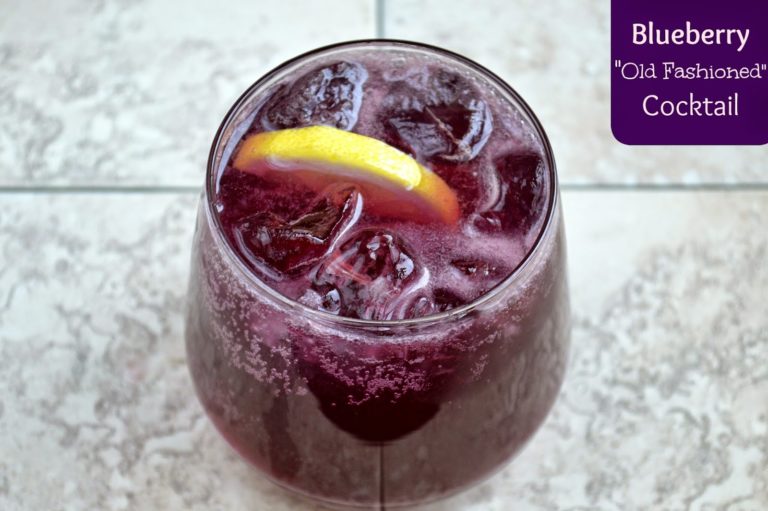 Blueberry Old Fashioned Cocktail