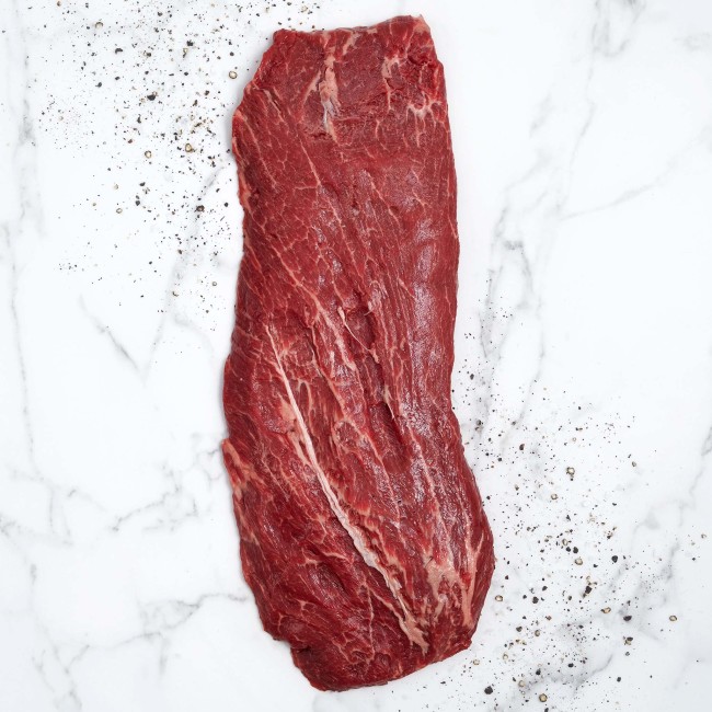 raw flat iron steak