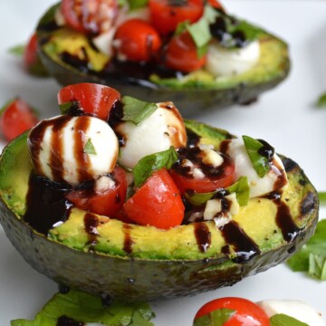Grilled Avocado Caprese Salad - So delicious and guilt-free!