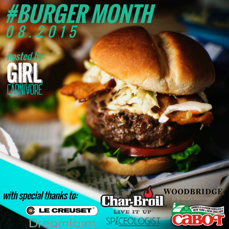 #BurgerMonth 2015 Means it;s time for 31 ah-mazing burger recipes!