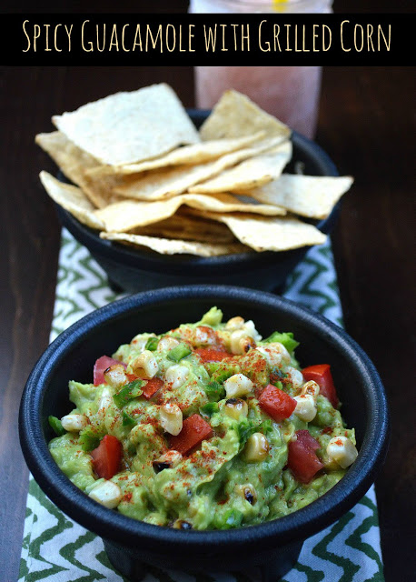Spicy Guacamole With Grilled Corn
