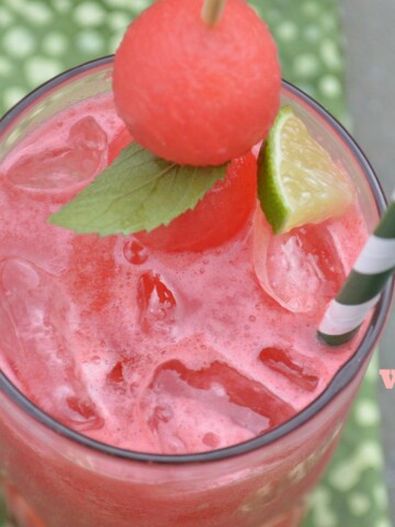 Fresh Watermelon & Lime Vodka Cocktail Recipe