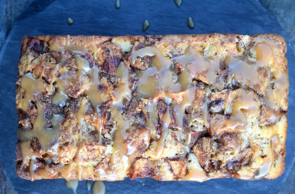 No Yeast Caramel Apple Bread