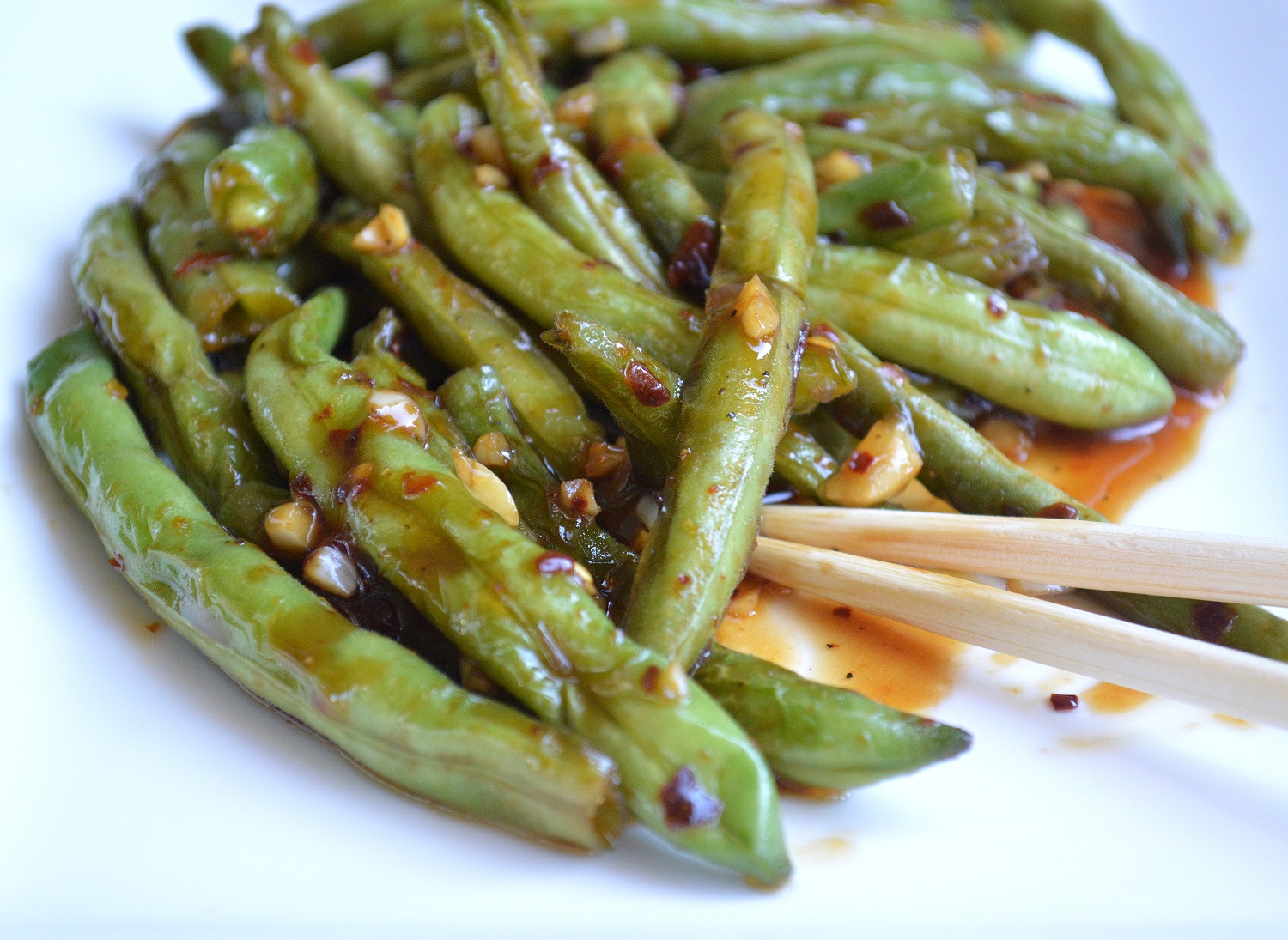 PF Chang's copycat recipe Spicy Green Beans is low calorie and easy to make