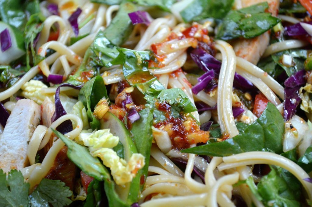 Asian Noodle Salad With Grilled Chicken