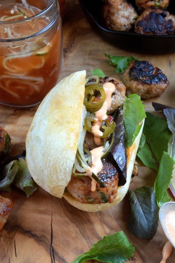 Banh Mi Meatball Sandwich