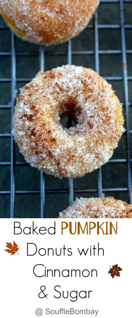 Easy To Make Baked Pumpkin Donuts with Cinnamon & Sugar
