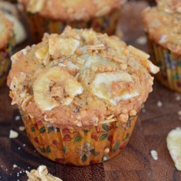 Nut Free Banana Crunch Muffins - Quite possibly the best muffin ever!