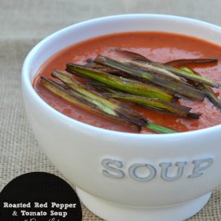 Rpasted Red Pepper & Tomato Soup Recipe With Crispy Leeks