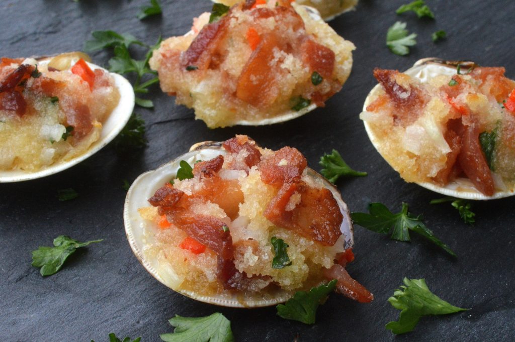 Bacon Stuffed Clams - One bit will leave you with a new favorite clam recipe! 