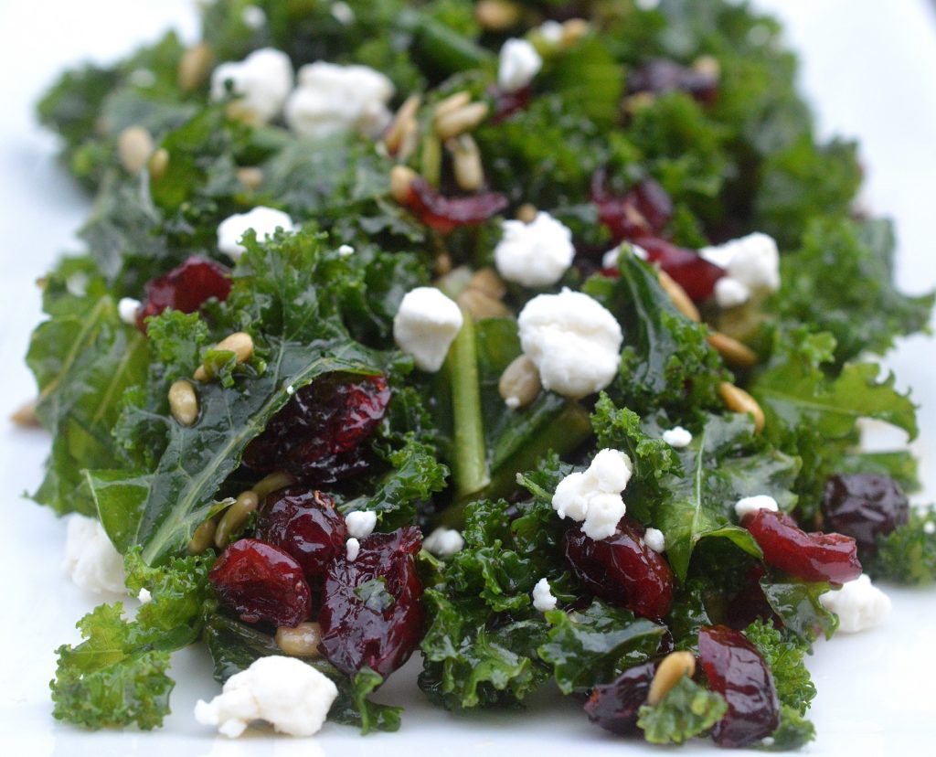 My Favorite Kale Salad with simple ingredients and big flavors - Perfect all year round!