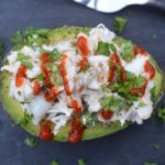 Crab Salad Stuffed Avocados, easy light and delicious!