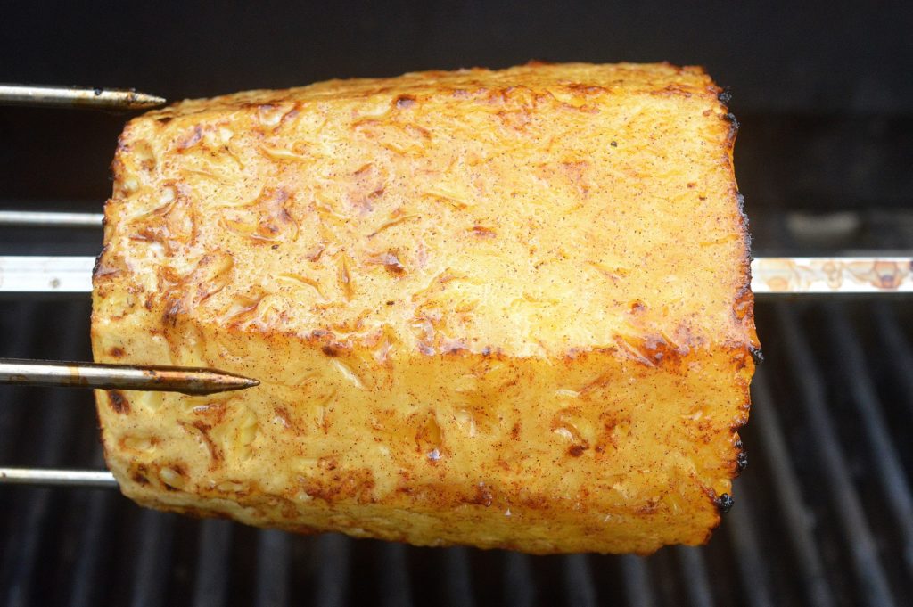 One of the most delicious desserts you can make! Whole Brown Sugar & Bourbon Glazed Rotisserie Glazed Pineapple