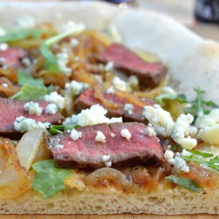 Fillet Mignon Caramelized Onion & Blue Cheese Pizza