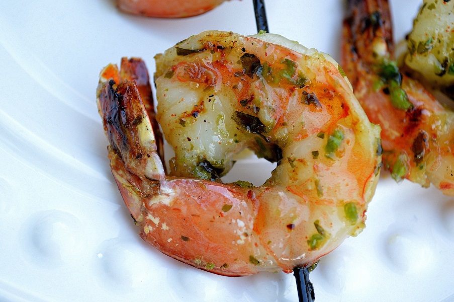 Grilled Jalapeno Honey Shrimp...I'd marry this if I could! 