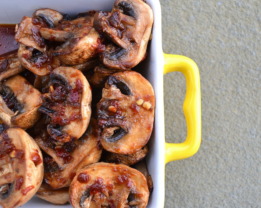 Spicy Grilled Mushrooms...The way to any mans heart!