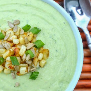 Easy & flavorful Creamy Avocado Soup. Avocado Cucumber Soup recipe. Make this soup spicy or tame.