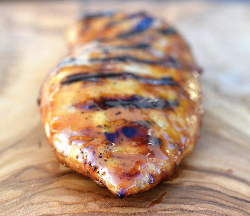 Grilled Honey Bourbon BBQ Chicken