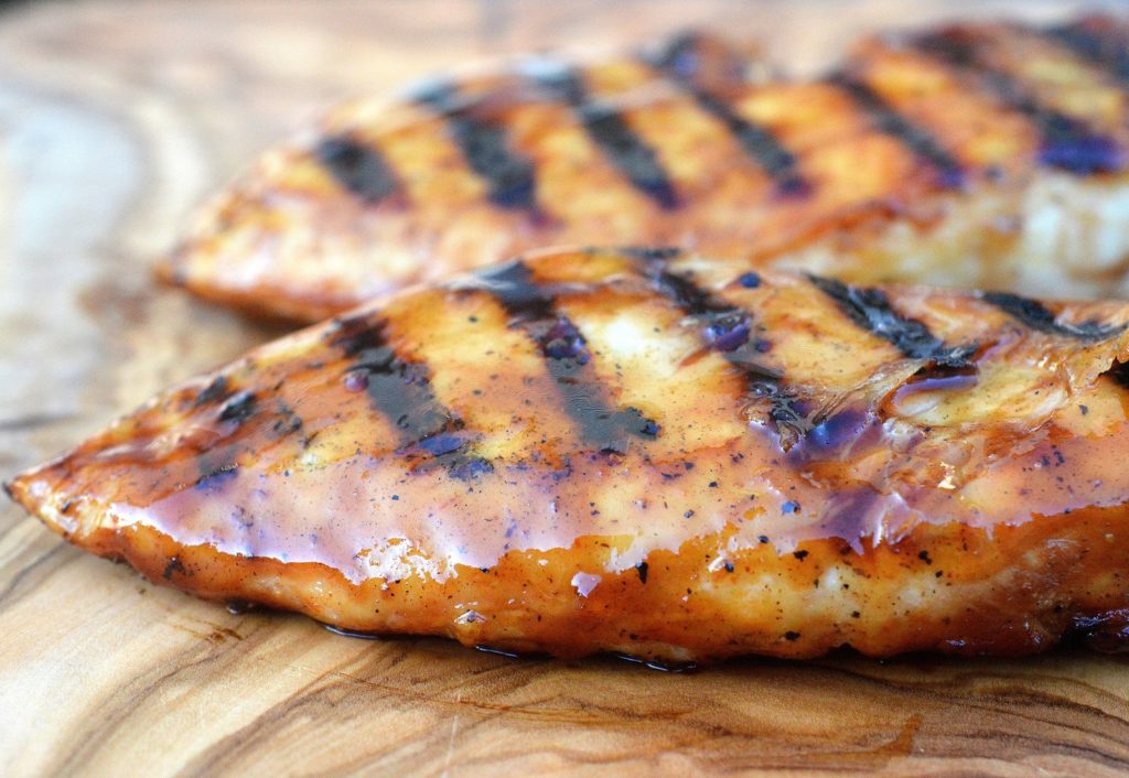 Grilled Honey Bourbon BBQ Chicken