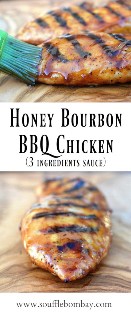 Honet Bourbon BBQ Chicken (only 3 ingredient for the sauce). Talk about finger-lickin' good! 