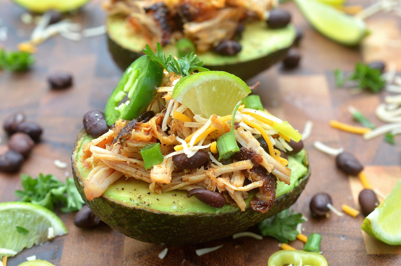 Pulled Pork Stuffed Avocado 