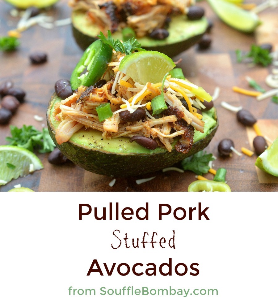 Pulled Pork Avocados from SouffleBombay.com