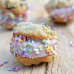 Mini Frozen Yogurt Cookie Sandwiches...Loaded with protein!