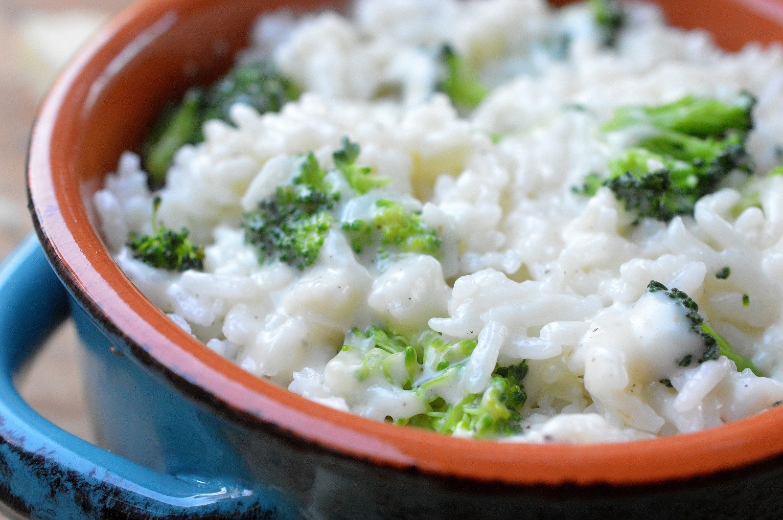 Cheesy Broccoli Rice made in under 20 minutes with white cheddar cheese
