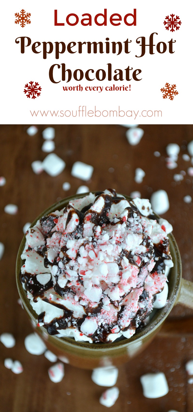 Peppermint Hot Chocolate - Loaded!